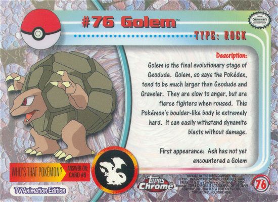 Golem achterkant