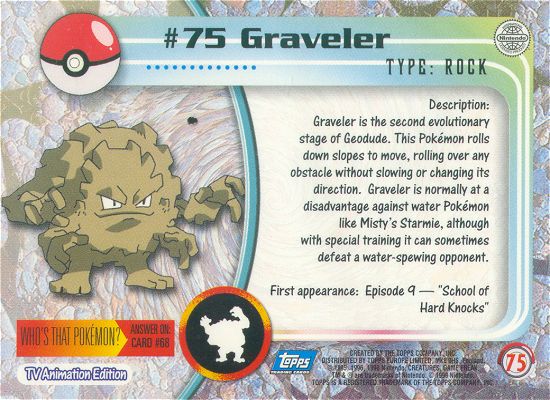 Graveler achterkant