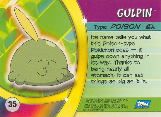 Gulpin achterkant