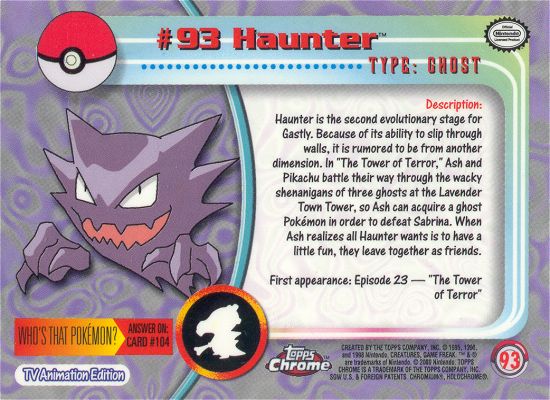 Haunter achterkant