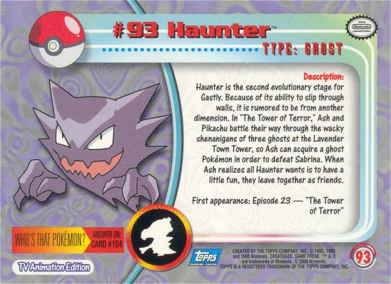 Haunter achterkant