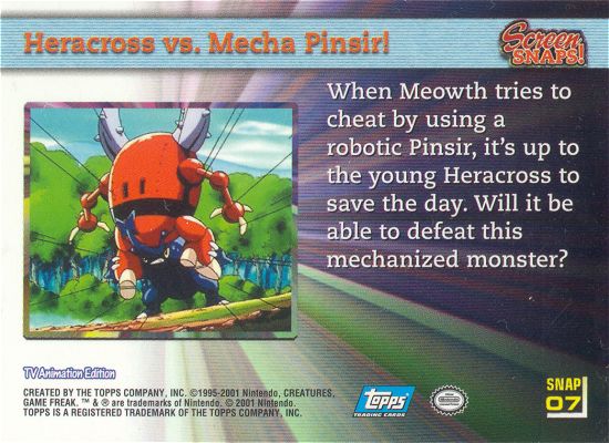 Heracross vs. Mecha Pinsir! achterkant