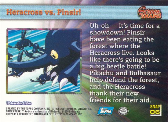 Heracross vs. Pinsir! achterkant