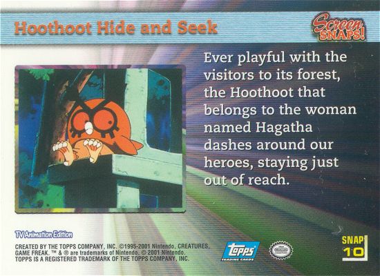 Hoothoot Hide and Seek achterkant