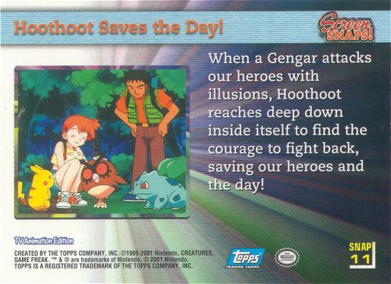 Hoothoot Saves the Day! achterkant
