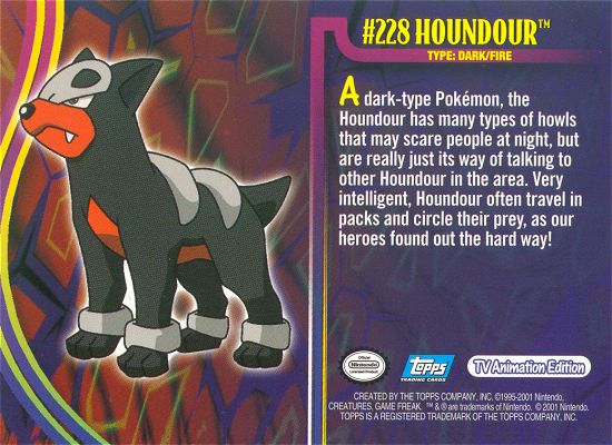 Houndour achterkant