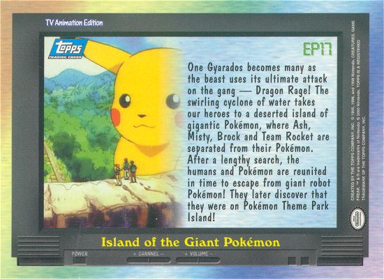 Island of the Giant Pokemon achterkant