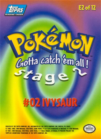 Ivysaur achterkant