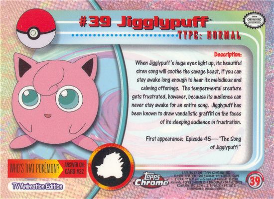 Jigglypuff achterkant