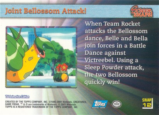 Joint Bellossom Attack! achterkant