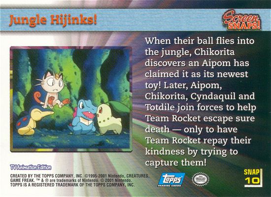 Jungle Hijinks! achterkant