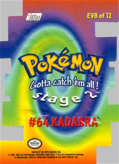 Kadabra achterkant