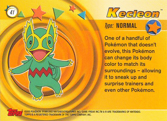 Kecleon achterkant