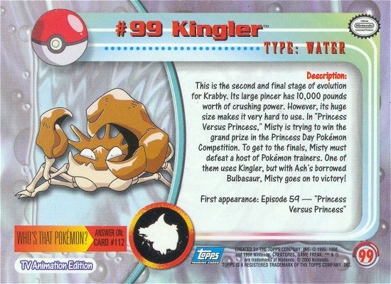 Kingler achterkant