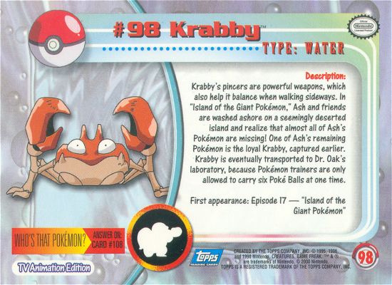 Krabby achterkant