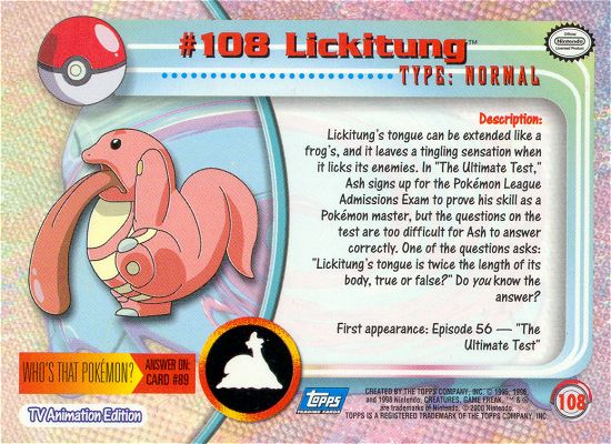 Lickitung achterkant
