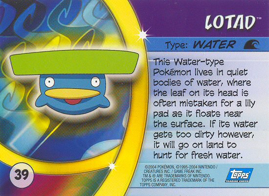 Lotad achterkant