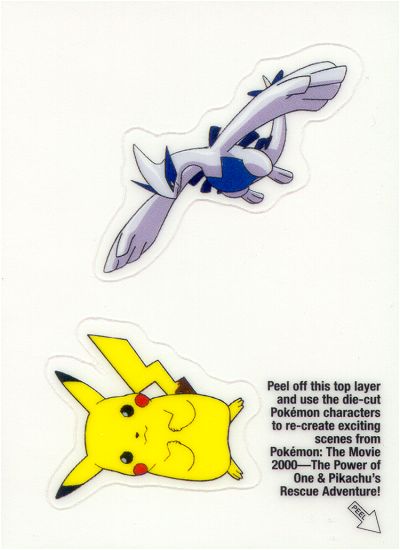 Lugia and Pikachu achterkant