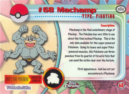 Machamp achterkant