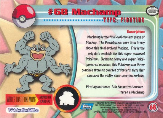 Machamp achterkant