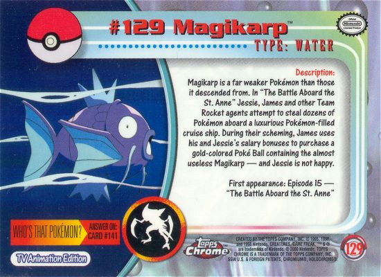 Magikarp achterkant