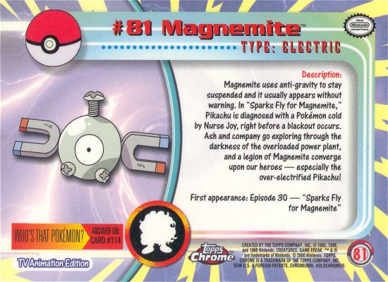 Magnemite achterkant