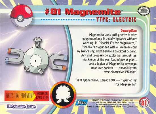 Magnemite achterkant