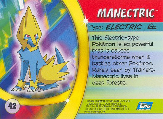 Manectric achterkant