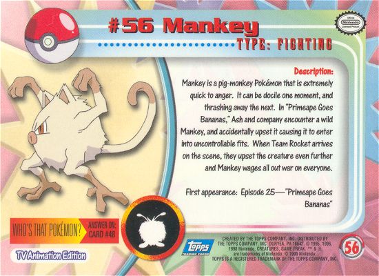 Mankey achterkant