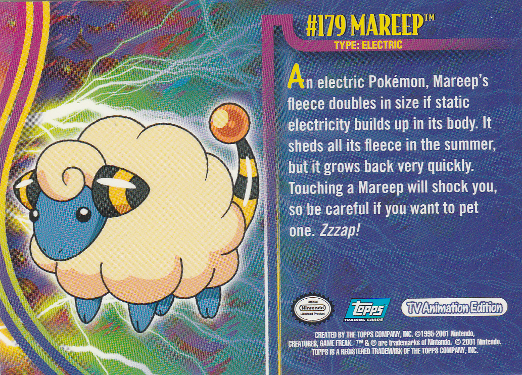 Mareep achterkant