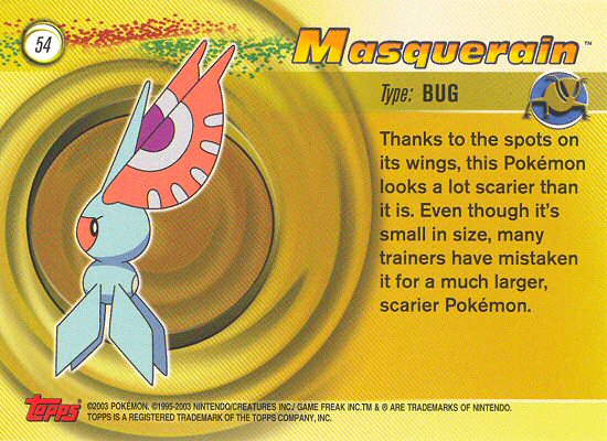 Masquerain achterkant