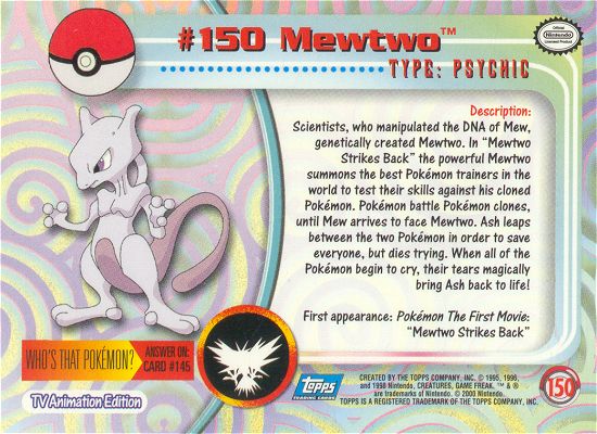 Mewtwo achterkant