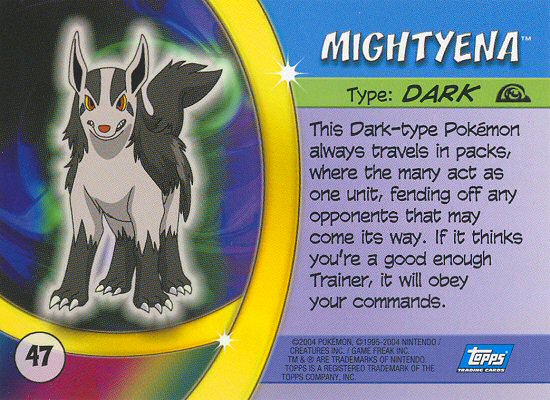 Mightyena achterkant