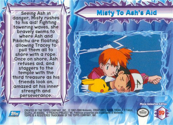 Misty To Ash's Aid achterkant