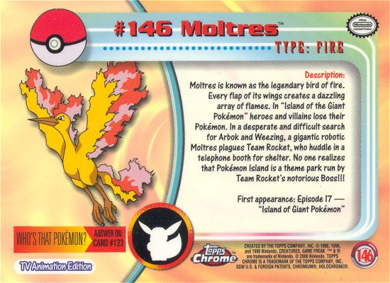 Moltres achterkant