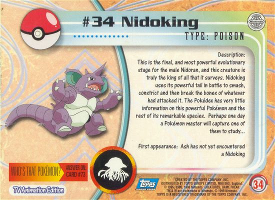 Nidoking achterkant