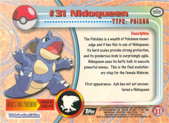 Nidoqueen achterkant