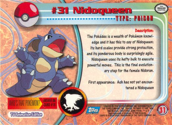 Nidoqueen achterkant