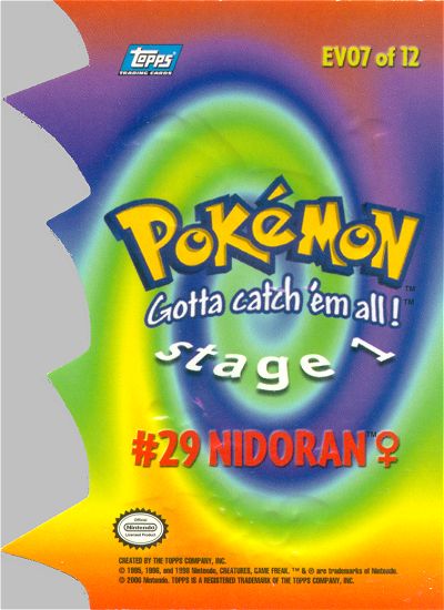 Nidoran achterkant