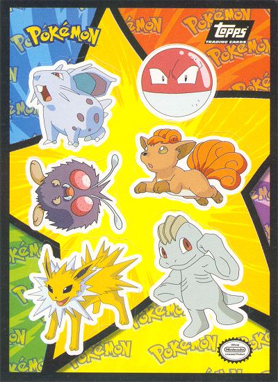 Nidoran‚ôÄ, Voltorb, Venonat, Vulpix, Jolteon, Machop