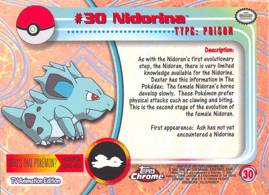 Nidorina achterkant