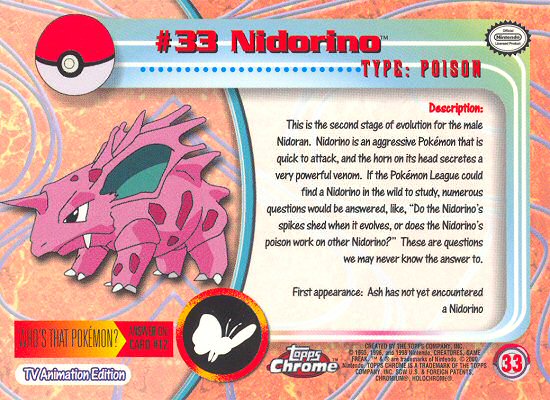Nidorino achterkant