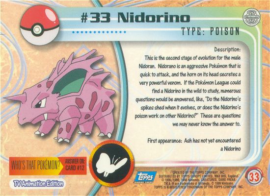 Nidorino achterkant