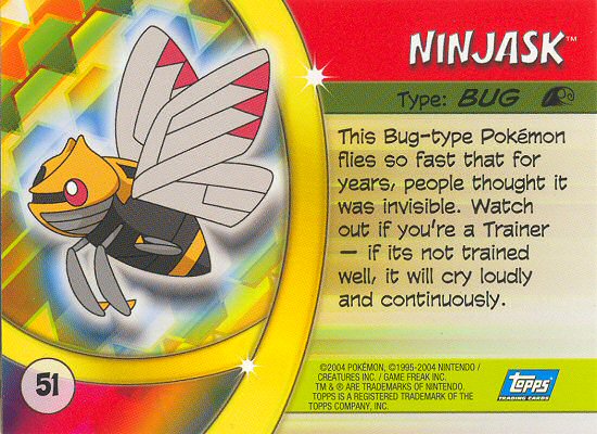 Ninjask achterkant