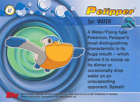 Pelipper achterkant