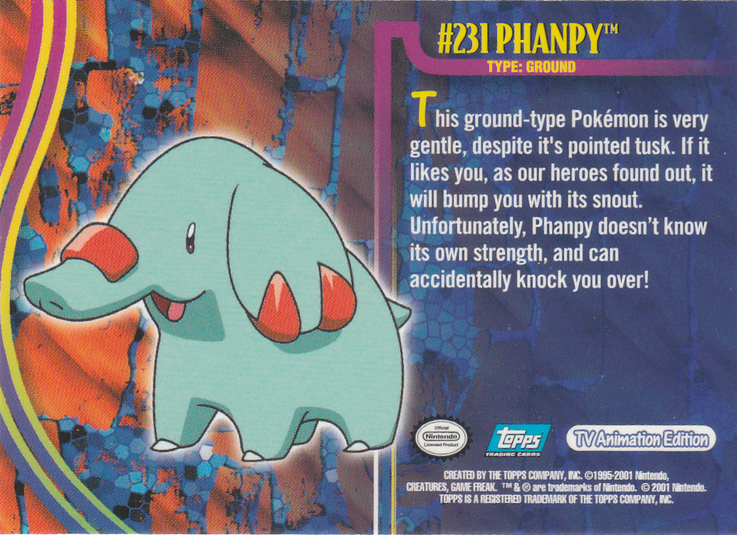 Phanpy achterkant