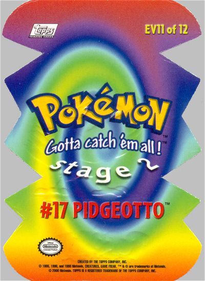 Pidgeotto achterkant