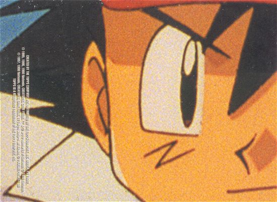Pidgeotto, Poliwag, Sandshrew, Jigglypuff, Bellsprout, Rattata achterkant