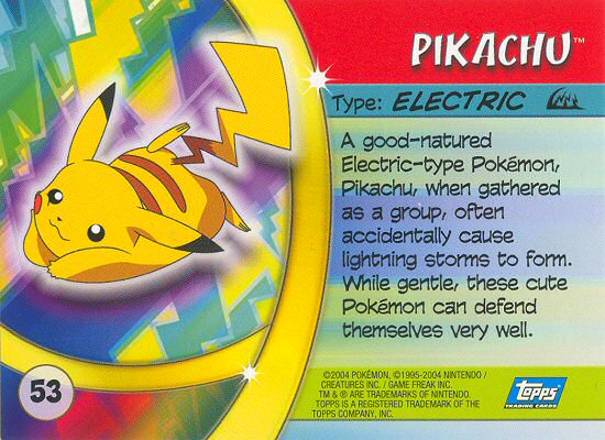Pikachu achterkant