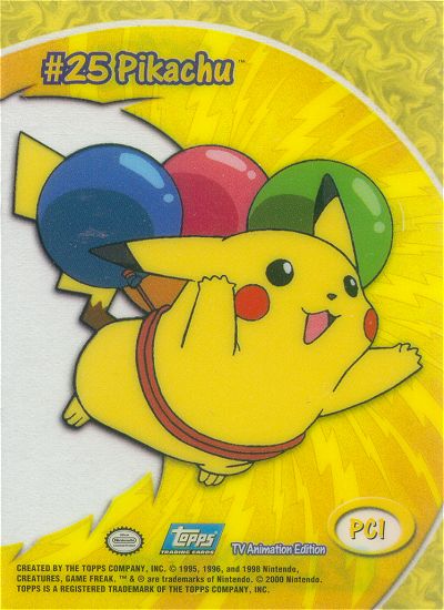 Pikachu achterkant
